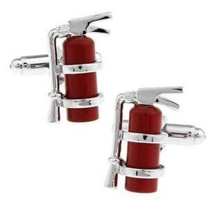 Fire Extinguisher Cufflinks Fireman